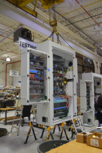 Large custom control panel from MIS Controls.