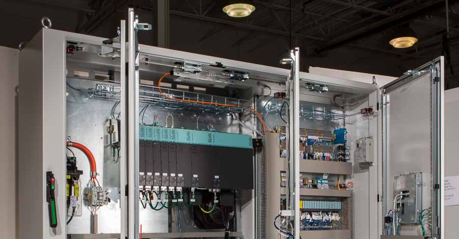 Large industrial control panel built by the MIS Controls team.